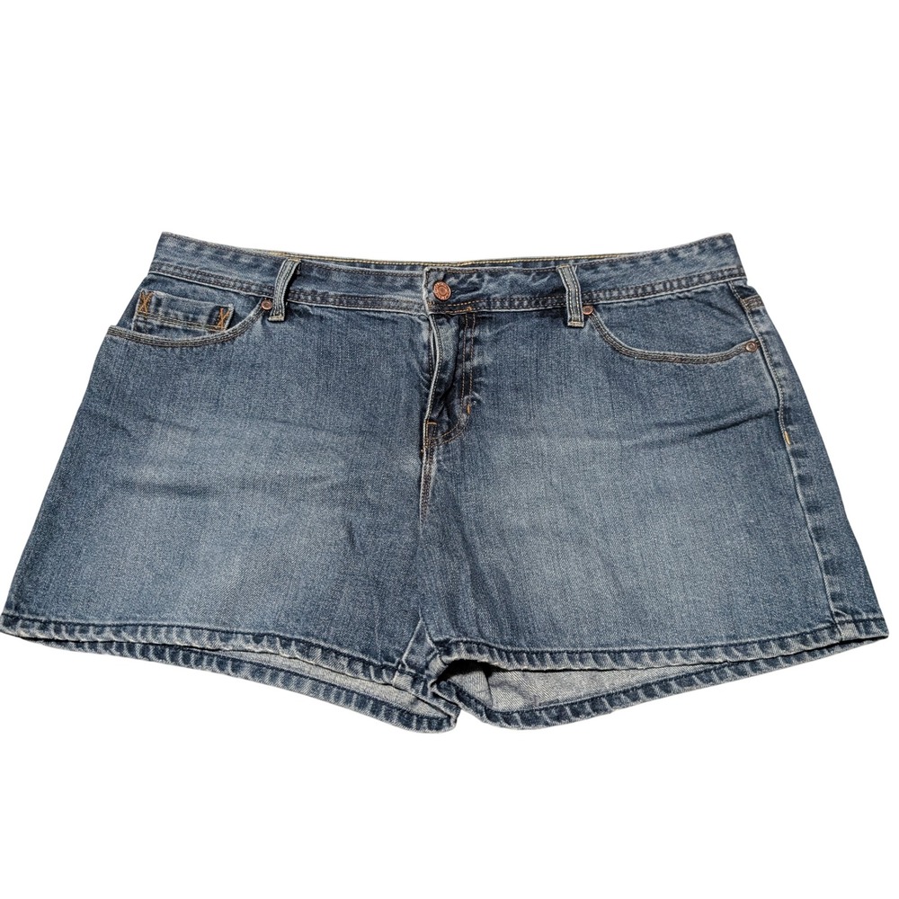 Old Navy Denim Shorts‎ Womens 14 Blue Low Waist Jean Shorts Y2K Casual Summer